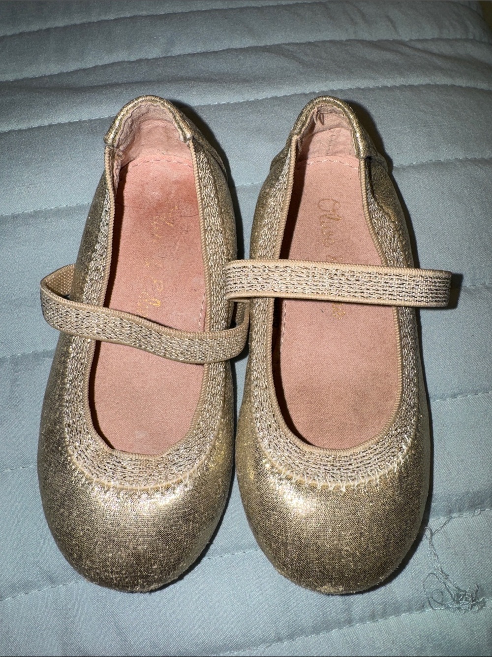Gold Sparkly Dress Shoes